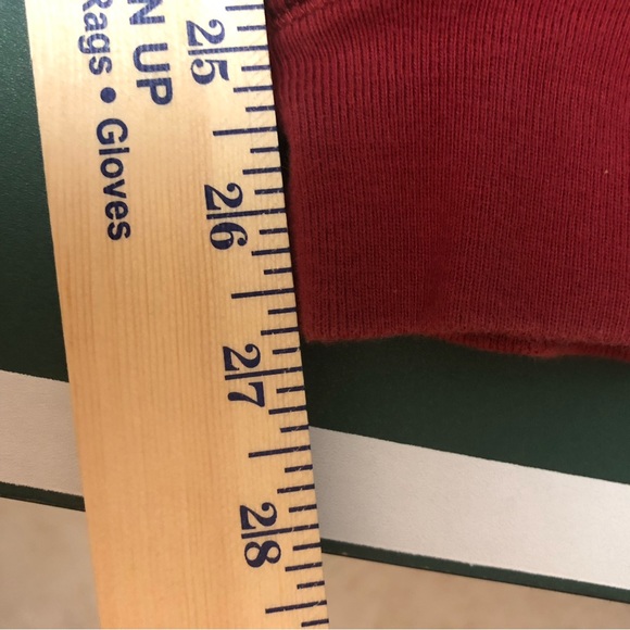 Aeropostale Men’s Heathered Fleece Joggers Sweatpants Maroon Red Black Medium - Picture 11 of 11